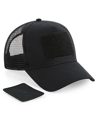 Beechfield B 641 5-panelová čiapka s klobúkom „Removable Patch Trucker“ 53.0641 čierna Beechfield B 641 5-panelová čiapka s klobúkom „Removable Patch Trucker“ 53.0641 čierna