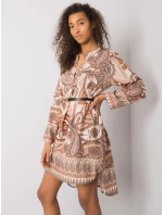 Šaty DHJ SK 5766 1.32X béžová Šaty DHJ SK 5766 1.32X béžová