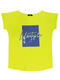 Dámske tričko LIFESTYLE nenónovo zelené - Off Pink