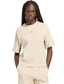 Dámske tričko adidas Kit Small Logo, krémové, KT0302