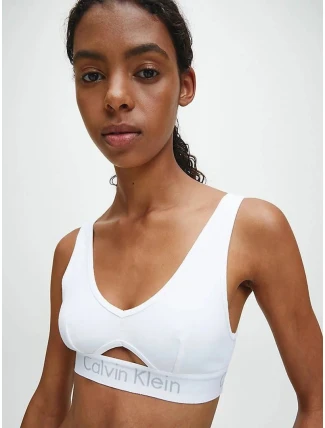 Calvin Klein Bralette podprsenka Body White With Cutout S Calvin Klein Bralette podprsenka Body White With Cutout S