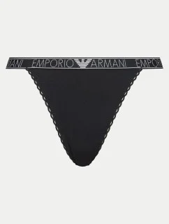 Dámske tangá 164282 4R221 00020 Black - Emporio Armani