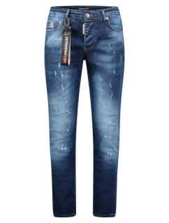 Geographical Norway MOD 207 EO MEN 2614 Pánske modré nohavice (SW6365H/GNO-Blue)