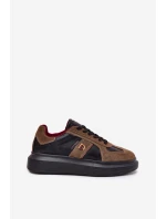 Skórzane Damskie Sneakersy Na Platformie Daniel Lopez Just Dare SS2D4001 Czarne