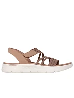 Dámske sandále Skechers GO WALK FLEX SANDAL EMMA 141473 TAN