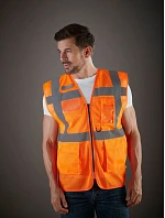 Yoko HVW 820 Hi-Vis sieťovaná bezpečnostná vesta 79.W820 červená/výstražne žltá Yoko HVW 820 Hi-Vis sieťovaná bezpečnostná vesta 79.W820 červená/výstražne žltá