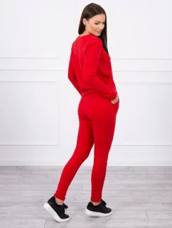 Červená tepláková súprava