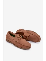 Skórzane Mokasyny Męskie Big Star RR174162 Camel