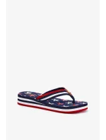 Dámske žabky na klinoch Big Star - tmavomodré Dámske žabky na klinoch Big Star - tmavomodré