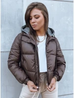 Dámska prešívaná bunda KHALEESI hnedá FashionStreet TY3877 Dámska prešívaná bunda KHALEESI hnedá FashionStreet TY3877