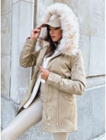 Dámska zimná bunda GARNET beige FashionStreet TY3946