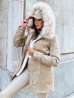 Dámska zimná bunda GARNET beige FashionStreet TY3946