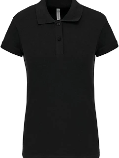 Kariban K 240 Dámske elastické polo tričko z piké 20.K240 čierne