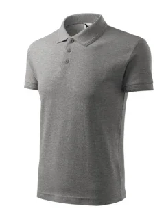 Pánske tričko Pique Polo tmavo šedé
