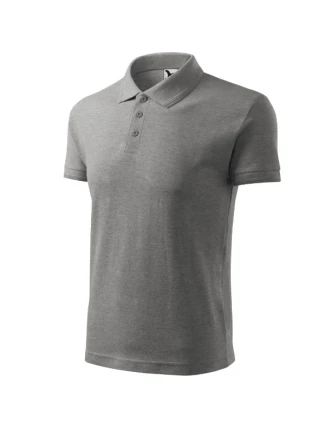 Pánske tričko Pique Polo tmavo šedé