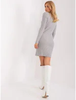 Dámske pletené šaty PM SK PM319.19 Sivá - FPrice