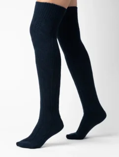 Dámske vysoké čižmy 089 black - Steven