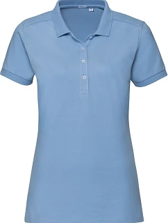 Russell Athletic 566F Dámske elastické polo tričko z piké 10.566F sky