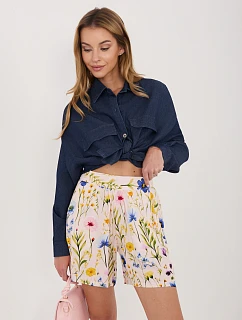 Šortky D73771M62489KD svetlo ružová