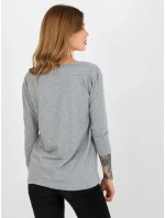 Blúzka EM BZ ES 21 609.10x šedá Blúzka EM BZ ES 21 609.10x šedá