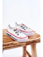 Dziecięce Materiałowe Trampki BIG STAR KK374048 Białe
