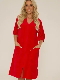 Dámsky velúrový župan so zipsom 431