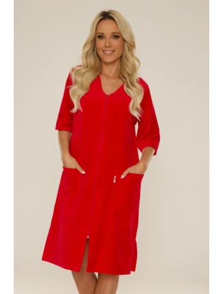 Dámsky velúrový župan so zipsom 431 Dámsky velúrový župan so zipsom 431