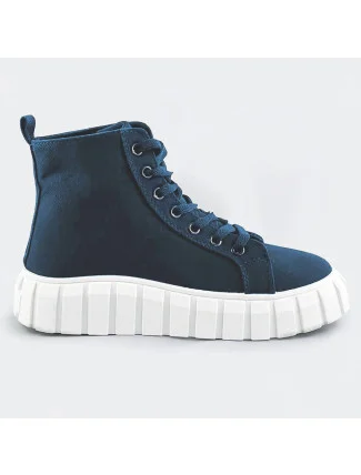 Tmavomodré šnurovacie topánky (XA060)