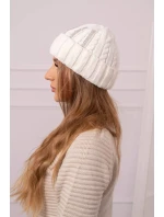 Dámska čiapka Selena K384 light ecru