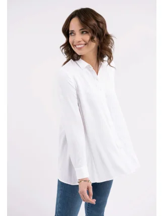 Dámska košeľa K-Emma L09347-S24 biela - Volcano