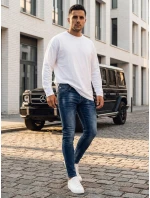 Pánske svetlomodré džínsové nohavice FashionStreet UX3991
