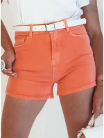 Dámske džínsové šortky GLAMWEAR oranžové FashionStreet SY0358
