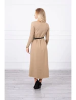 Šaty s ozdobným pásikom a nápisom camel Šaty s ozdobným pásikom a nápisom camel