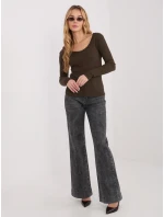 Blúzka WT BZ A1076.15 tmavohnedá