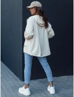 Dámska prechodná bunda s kapucňou MANDIA light beige FashionStreet TY4479