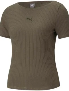 Dámske tričko Her Ribbed Slim Grape Leaf W 531917 44 - Puma