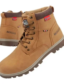 Pánska členková obuv WALK-GN Camel brown - Nórsko