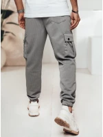 FashionStreet šedé pánske nohavice UX4463 FashionStreet šedé pánske nohavice UX4463