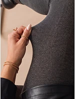 Dámske hrubé krycie pančucháče z bavlny, antracitové, FashionStreet UY3216 Dámske hrubé krycie pančucháče z bavlny, antracitové, FashionStreet UY3216