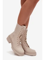 Dámské workery s přezkami Medvídek Srdce Béžové Iravine