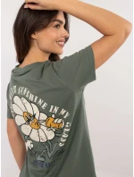 Blúzka D12022AC02645F khaki farba