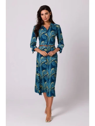 B259 Košeľové šaty na gombíky - model 2