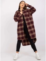 Dámska košeľa EM-KS-003/06.38X-maroon Dámska košeľa EM-KS-003/06.38X-maroon