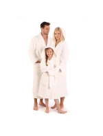 ACTION Unisex župan s kapucňou Athena 3116 0100 biely - Vestis ACTION Unisex župan s kapucňou Athena 3116 0100 biely - Vestis