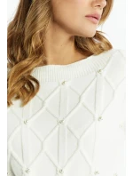 Dámsky sveter SWE2640-000 ecru - Monnari