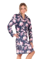 Dámsky župan Toya so zipsom modrý - Vestis