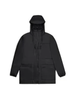 Bunda do dažďa Rains CARGO LONG JACKET W3 12060 01 BLACK Bunda do dažďa Rains CARGO LONG JACKET W3 12060 01 BLACK