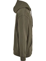 Build your Brand BB 006 Oversize mikina s kapucňou z hrubej bavlny 56.B006 olivová