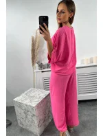 Súprava blúzky a nohavíc ružovej farby