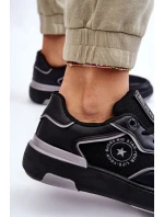 Damskie Sportowe Buty Big Star LL274443 Czarno-Szare